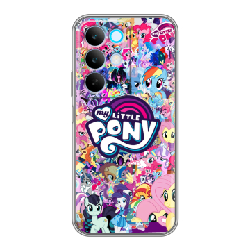Силиконовый чехол на Realme C85 с принтом My little pony Дружба чудо Силиконовый чехол на Realme C85 с принтом My little pony Дружба чудо