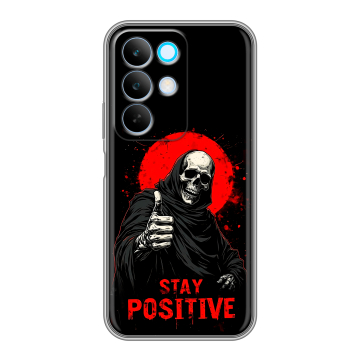 Силиконовый чехол на Realme C85 с принтом смешной скелет Силиконовый чехол на Realme C85 с принтом смешной скелет
