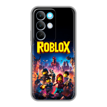 Силиконовый чехол на Realme C85 с принтом Roblox Роблокс Силиконовый чехол на Realme C85 с принтом Roblox Роблокс