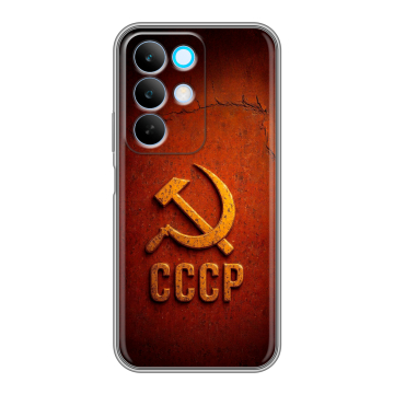 Силиконовый чехол на Realme C85 с принтом Флаг Герб СССР Силиконовый чехол на Realme C85 с принтом Флаг Герб СССР