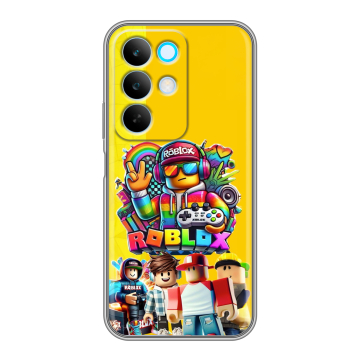 Силиконовый чехол на Realme C85 с принтом Roblox Роблокс Силиконовый чехол на Realme C85 с принтом Roblox Роблокс