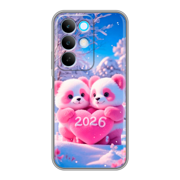 Силиконовый чехол на Realme C85 с принтом Новый год Силиконовый чехол на Realme C85 с принтом Новый год