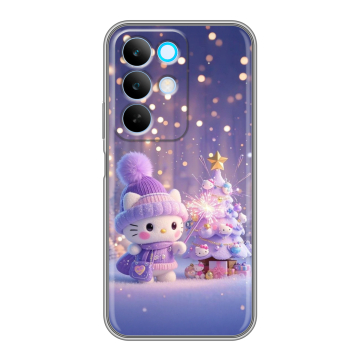 Силиконовый чехол на Realme C85 с принтом Новый год Силиконовый чехол на Realme C85 с принтом Новый год