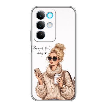 Силиконовый чехол на Realme C85 с принтом женский Силиконовый чехол на Realme C85 с принтом женский