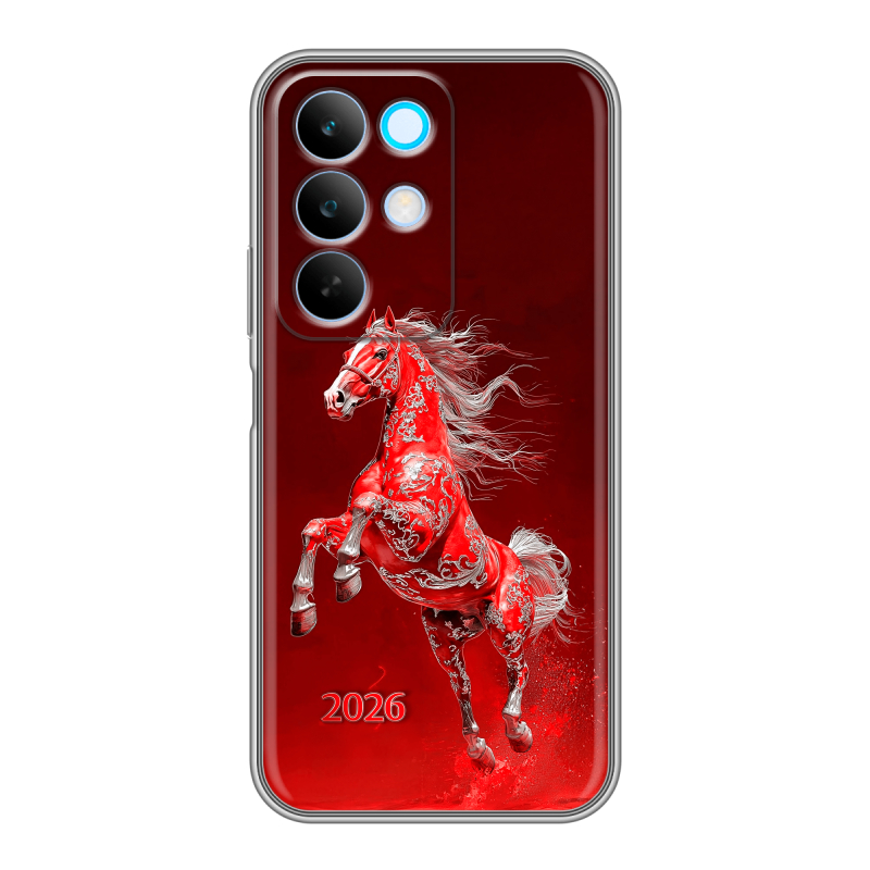 Силиконовый чехол на Realme C85 с принтом Новый год Силиконовый чехол на Realme C85 с принтом Новый год