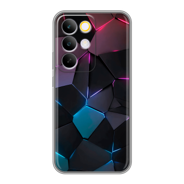 Силиконовый чехол на Realme C85 Pro с принтом Геометрия неона Силиконовый чехол на Realme C85 Pro с принтом Геометрия неона