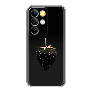 Силиконовый чехол на Realme C85 Pro с принтом Черная клубника Силиконовый чехол на Realme C85 Pro с принтом Черная клубника