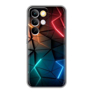 Силиконовый чехол на Realme C85 Pro с принтом Абстракция неон Силиконовый чехол на Realme C85 Pro с принтом Абстракция неон