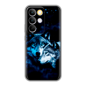 Силиконовый чехол на Realme C85 Pro с принтом Волки Силиконовый чехол на Realme C85 Pro с принтом Волки