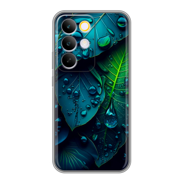 Силиконовый чехол на Realme C85 Pro с принтом Листья Силиконовый чехол на Realme C85 Pro с принтом Листья