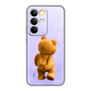 Силиконовый чехол на Realme C85 Pro с принтом Медведь