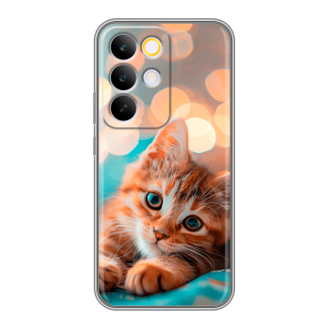 Силиконовый чехол на Realme C85 Pro с принтом котик Силиконовый чехол на Realme C85 Pro с принтом котик