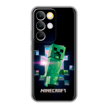 Силиконовый чехол на Realme C85 Pro с принтом Майнкрафт Minecraft Силиконовый чехол на Realme C85 Pro с принтом Майнкрафт Minecraft