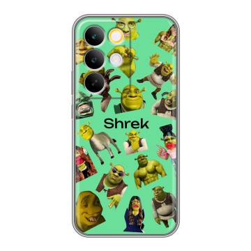 Силиконовый чехол на Realme C85 Pro с принтом Шрек Shrek Силиконовый чехол на Realme C85 Pro с принтом Шрек Shrek
