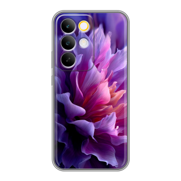 Силиконовый чехол на Realme C85 Pro с принтом женский цветы