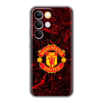 Силиконовый чехол на Realme C85 Pro с принтом Manchester United Силиконовый чехол на Realme C85 Pro с принтом Manchester United