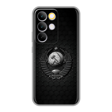 Силиконовый чехол на Realme C85 Pro с принтом Герб Флаг СССР