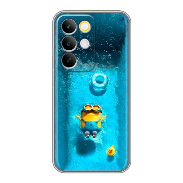 Силиконовый чехол на Realme C85 Pro с принтом Миньоны