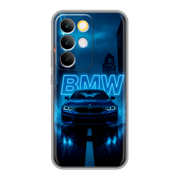 Силиконовый чехол на Realme C85 Pro с принтом BMW БМВ