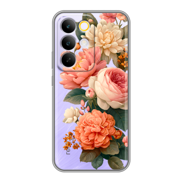 Силиконовый чехол на Realme C85 Pro с принтом цветы Силиконовый чехол на Realme C85 Pro с принтом цветы