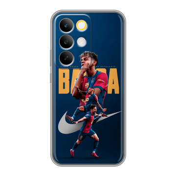 Силиконовый чехол на Realme C85 Pro с принтом Барселона Barca Yamal 
