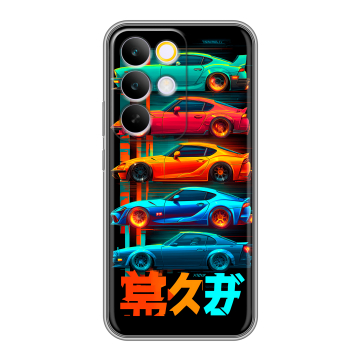 Силиконовый чехол на Realme C85 Pro с принтом машины тачки Силиконовый чехол на Realme C85 Pro с принтом машины тачки