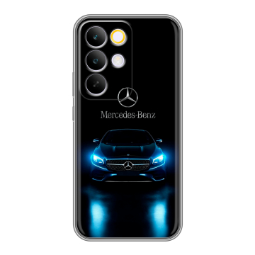 Силиконовый чехол на Realme C85 Pro с принтом Mercedes Мерседес
