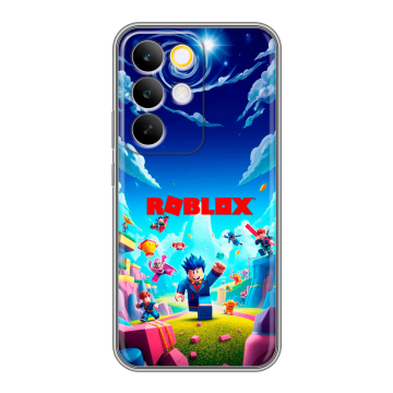 Силиконовый чехол на Realme C85 Pro с принтом Roblox Роблокс