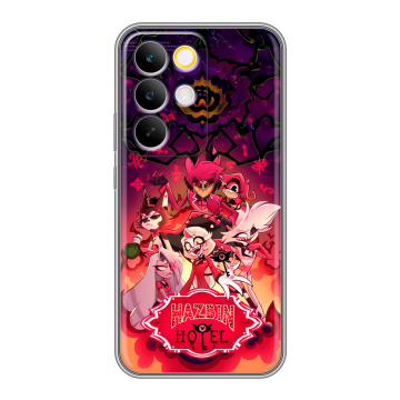 Силиконовый чехол на Realme C85 Pro с принтом Hazbin Hotel Отель Хазбин