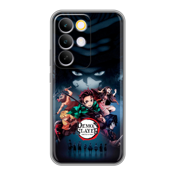 Силиконовый чехол на Realme C85 Pro с принтом Demon Slayer Клинок рассекающий демонов