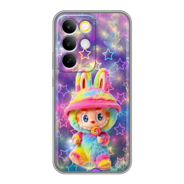 Силиконовый чехол на Realme C85 Pro с принтом Labubu Лабубу
