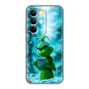 Силиконовый чехол на Realme C85 Pro с принтом Новый год гринч Силиконовый чехол на Realme C85 Pro с принтом Новый год гринч