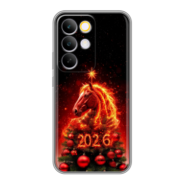Силиконовый чехол на Realme C85 Pro с принтом Новый год Силиконовый чехол на Realme C85 Pro с принтом Новый год