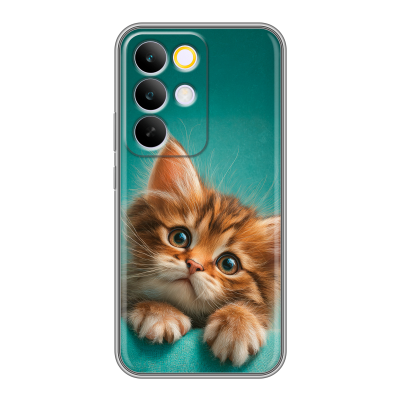 Силиконовый чехол на Realme C85 Pro с принтом котенок Силиконовый чехол на Realme C85 Pro с принтом котенок
