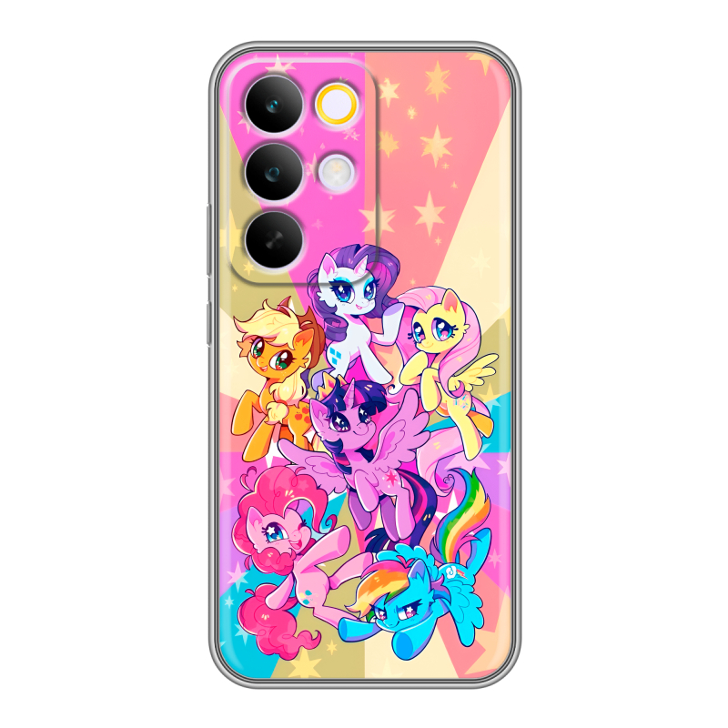 Силиконовый чехол на Realme C85 Pro с принтом My little pony Дружба чудо Силиконовый чехол на Realme C85 Pro с принтом My little pony Дружба чудо