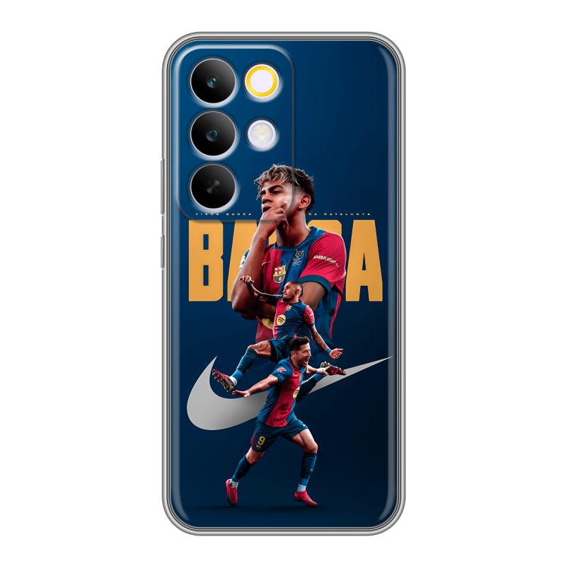 Силиконовый чехол на Realme C85 Pro с принтом Барселона Barca Yamal Силиконовый чехол на Realme C85 Pro с принтом Барселона Barca Yamal