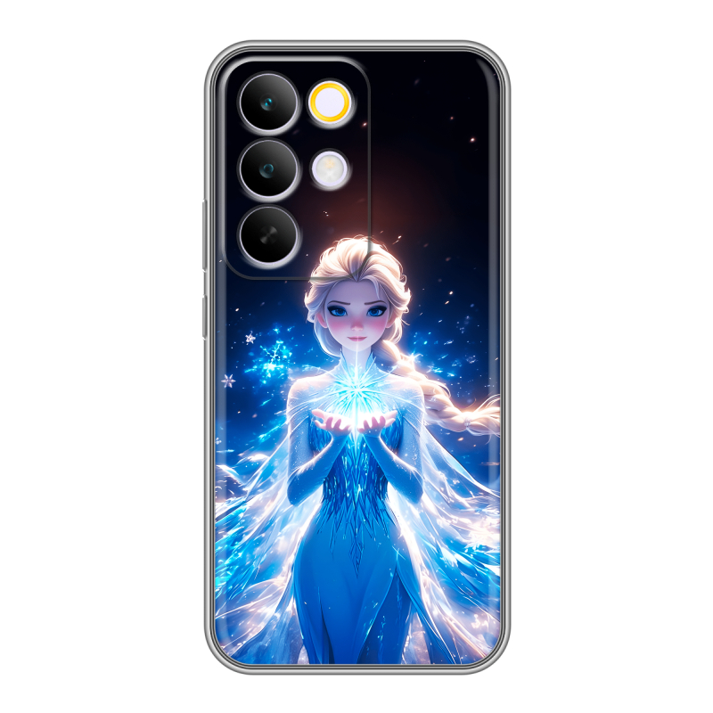 Силиконовый чехол на Realme C85 Pro с принтом Холодное сердце Frozen Силиконовый чехол на Realme C85 Pro с принтом Холодное сердце Frozen