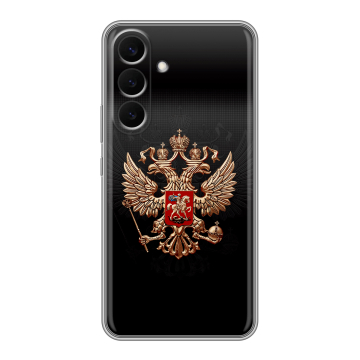 Силиконовый чехол на Samsung Galaxy S26 Plus с принтом Герб России