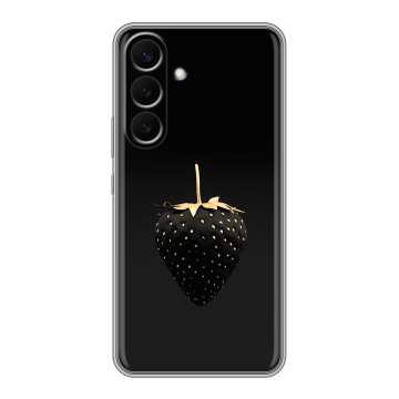 Силиконовый чехол на Samsung Galaxy S26 Plus с принтом Черная клубника