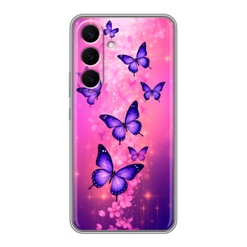 Силиконовый чехол на Samsung Galaxy S26 Plus с принтом Бабочки Силиконовый чехол на Samsung Galaxy S26 Plus с принтом Бабочки