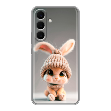 Силиконовый чехол на Samsung Galaxy S26 Plus с принтом Кролик