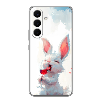 Силиконовый чехол на Samsung Galaxy S26 Plus с принтом кролик зайчик Силиконовый чехол на Samsung Galaxy S26 Plus с принтом кролик зайчик