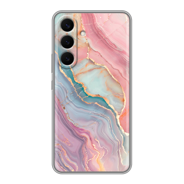 Силиконовый чехол на Samsung Galaxy S26 Plus с принтом розовый мрамор Силиконовый чехол на Samsung Galaxy S26 Plus с принтом розовый мрамор
