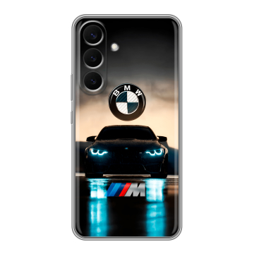 Силиконовый чехол на Samsung Galaxy S26 Plus с принтом БМВ BMW