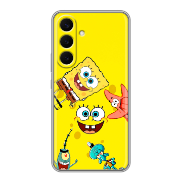 Силиконовый чехол на Samsung Galaxy S26 Plus с принтом Спанч боб Спанчбоб Силиконовый чехол на Samsung Galaxy S26 Plus с принтом Спанч боб Спанчбоб