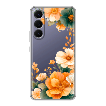 Силиконовый чехол на Samsung Galaxy S26 Plus с принтом Цветы принт Силиконовый чехол на Samsung Galaxy S26 Plus с принтом Цветы принт