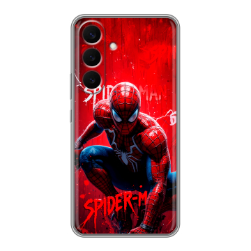 Силиконовый чехол на Samsung Galaxy S26 Plus с принтом Spiderman Человек паук