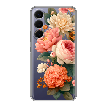 Силиконовый чехол на Samsung Galaxy S26 Plus с принтом цветы Силиконовый чехол на Samsung Galaxy S26 Plus с принтом цветы