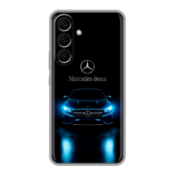 Силиконовый чехол на Samsung Galaxy S26 Plus с принтом Mercedes Мерседес