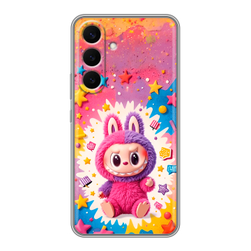 Силиконовый чехол на Samsung Galaxy S26 Plus с принтом Labubu Лабубу